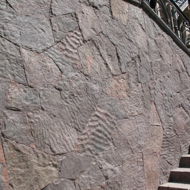 алевролит - стенка, волноприбойные знаки